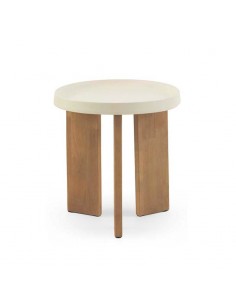 Mesa auxiliar redonda August