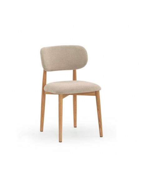 Silla de comedor de roble Jasper pack de 4, beige