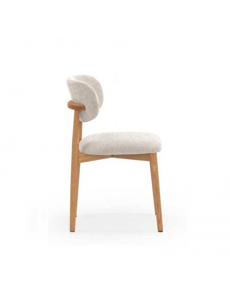 Silla de comedor de roble Jasper pack de 4, blanco