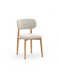 Silla de comedor de roble Jasper pack de 4, beige 2