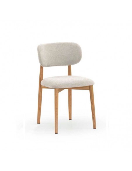 Silla de comedor de roble Jasper pack de 4, blanco