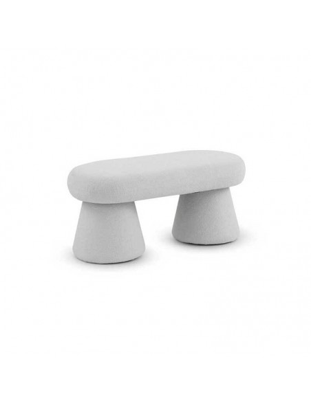 Banqueta borreguito gris Kiran