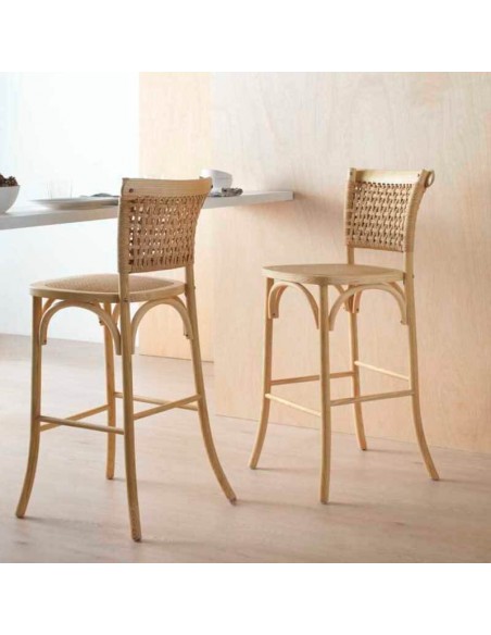 Taburete alto Thonet Harper pack 2 unidades