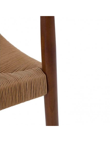 Silla con brazos de madera Clementine