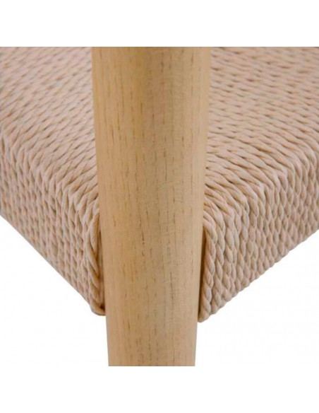 Silla con brazos de madera Clementine