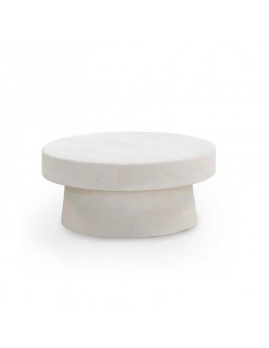Mesa centro cemento blanco Gardenia