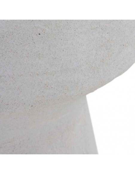 Mesa auxiliar cemento blanco Gardenia