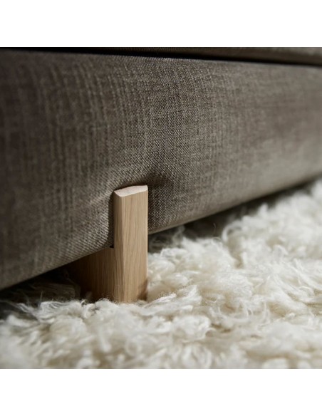 Sofá cama de diseño Sigmund, pata roble