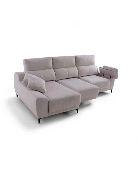 Sofá chaiselongue con carro deslizante Gregory