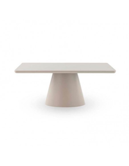 Mesa rectangular de comedor Libra blanco crudo