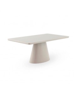 Mesa rectangular de comedor Libra blanco crudo