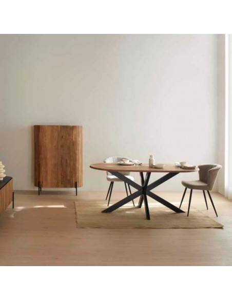 Mesa ovalada de comedor Edén