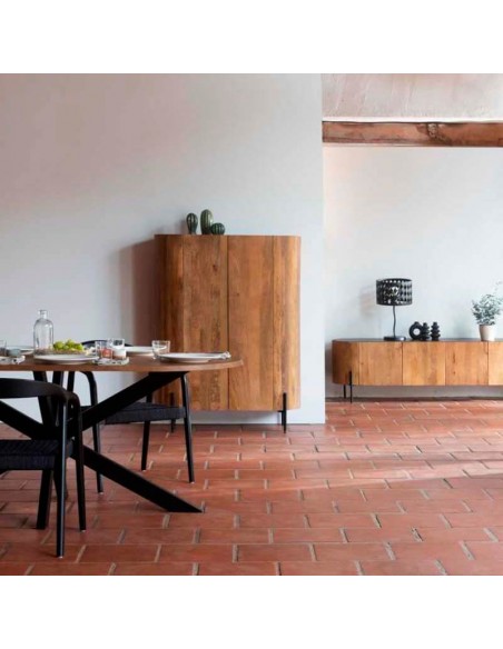 Aparador alto curvo de 2 puertas Edén