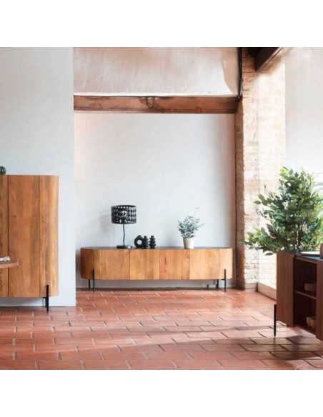 Mueble TV de diseño curvo Edén