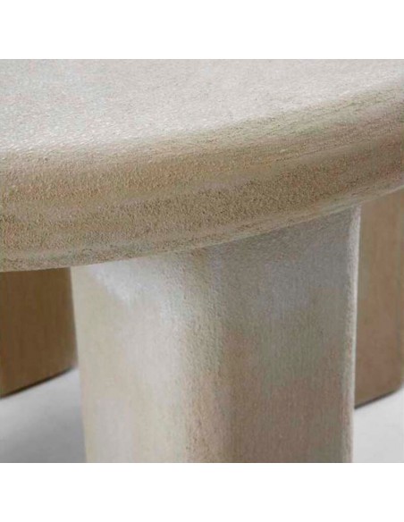 Mesa auxiliar redonda cemento Opal
