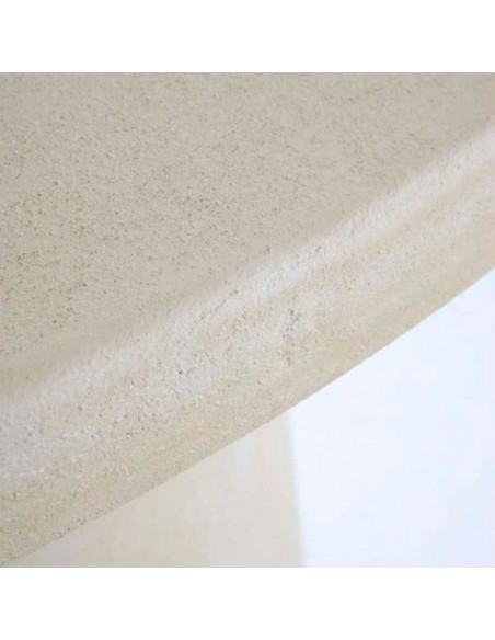 Consola media luna cemento Opal