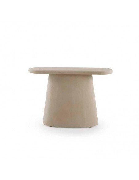 Consola  ovalada de cemento Opal