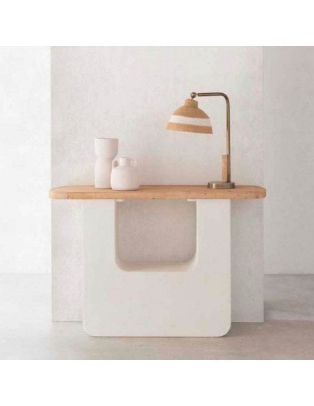 Consola cemento blanco Umeko