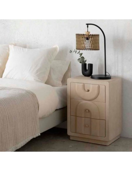 Mesita de noche de cemento Maeva