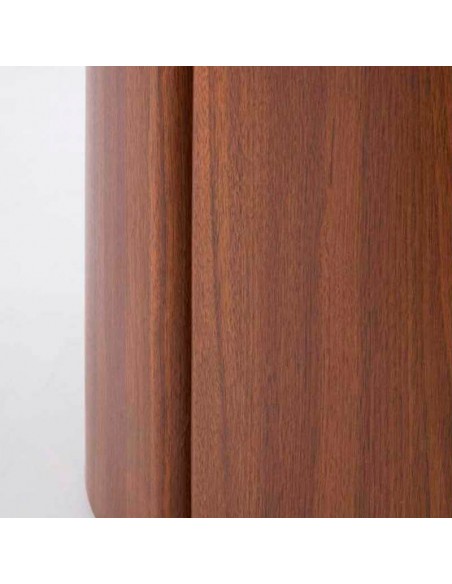 Mesa redonda de nogal y cerámico Viviana