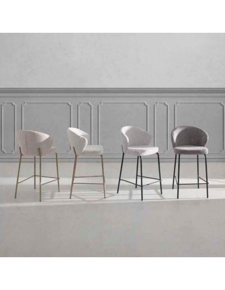 Taburete alto chenilla Capuleto