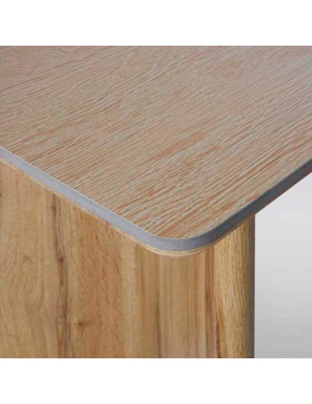 Mesa rectangular roble y cerámica Astrid