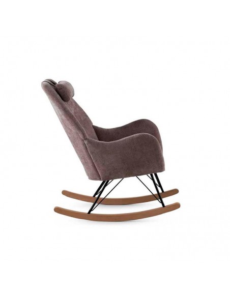 Sillón mecedora tapizada Martina