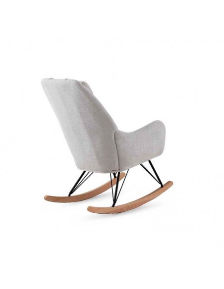 Sillón mecedora tapizada Martina
