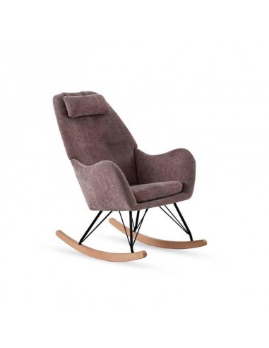 Sillón mecedora tapizada Martina