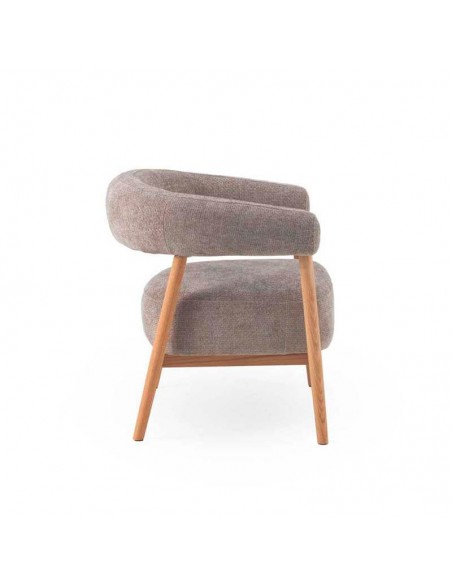 Butaca nórdica tapizada Amira