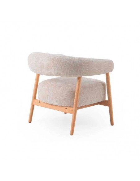 Butaca nórdica tapizada Amira