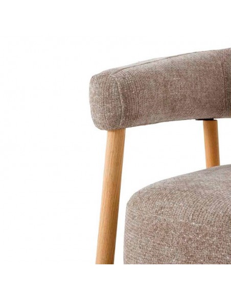 Butaca nórdica tapizada Amira