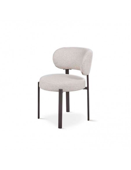 Silla de diseño tapizada Aria