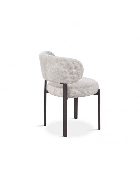 Silla de diseño tapizada Aria