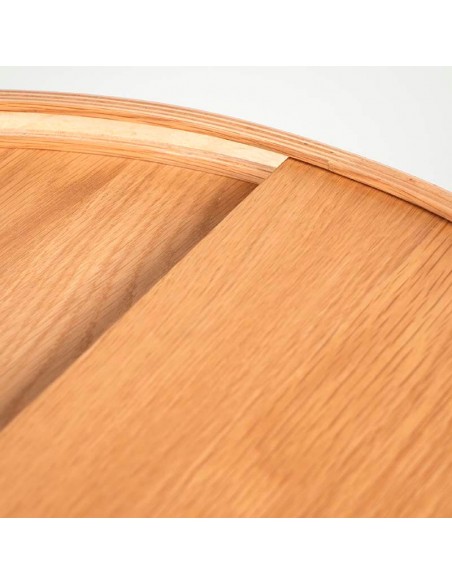 Mesa de centro redonda de roble Desert