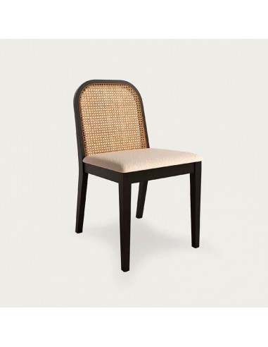 Silla de madera y rejilla Tulia