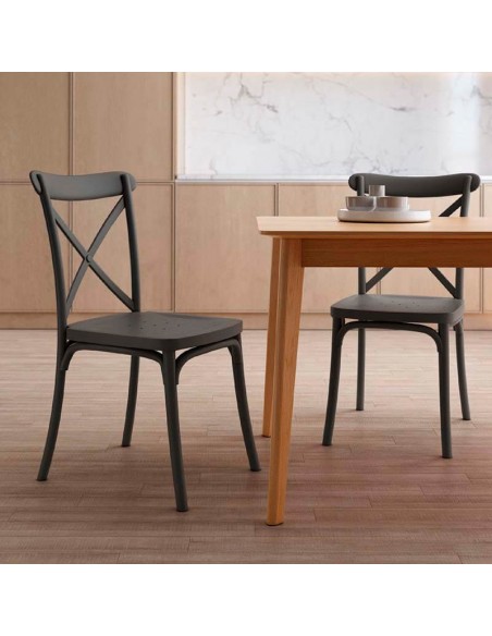 Silla Thonet apilable París pack 4 unidades