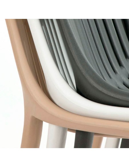 Silla apilable Lanim pack de 4 unidades