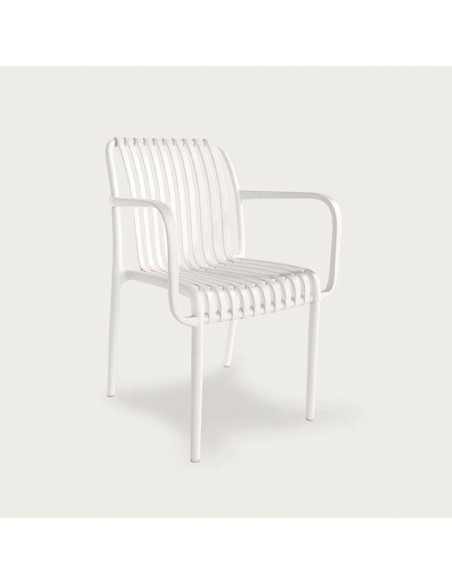 Silla apilable de exterior Cuba pack 4 unidades