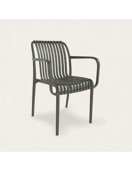Silla apilable de exterior Cuba pack 4 unidades