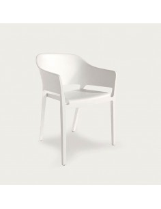 Silla apilable de exterior Saneta pack 4 unidades 2