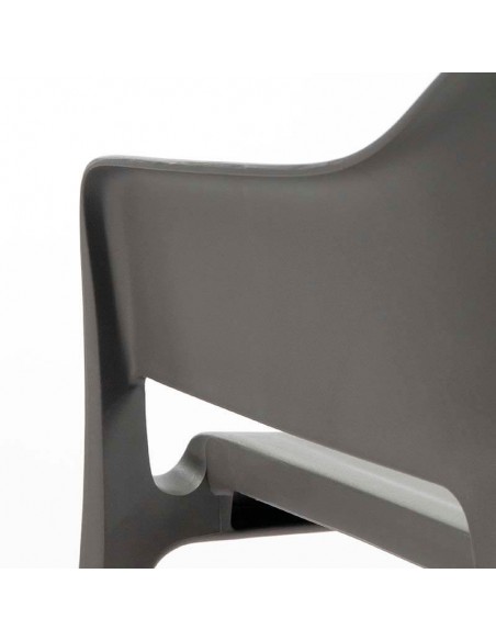 Silla apilable de exterior Saneta pack 4 unidades