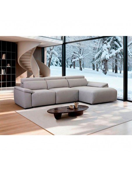 Chaiselongue con asiento y brazo deslizante Kaleb