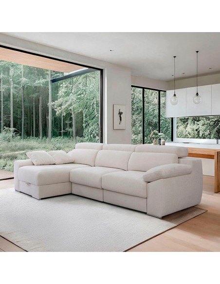 Chaiselongue carro deslizante y arcón Zone