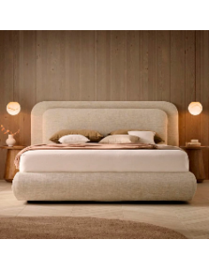 Cama tapizada de diseño Plush