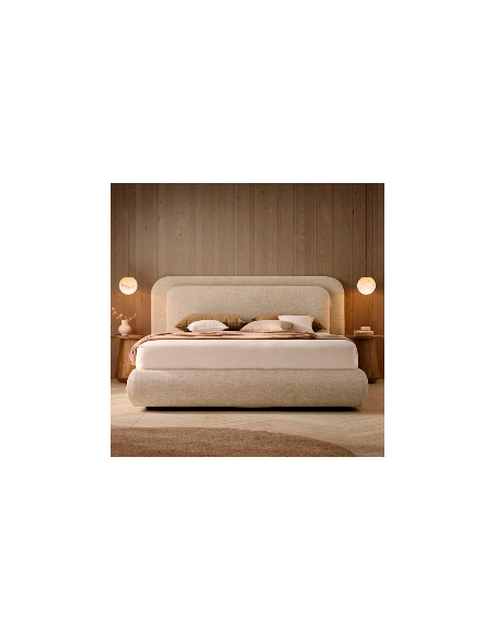 Cama tapizada de diseño Plush