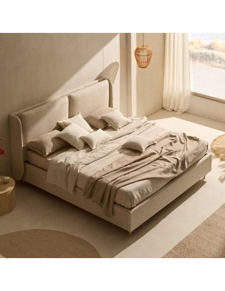 Cama tapizada con canapé Signel