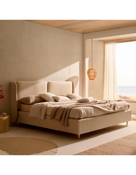 Cama tapizada con canapé Signel