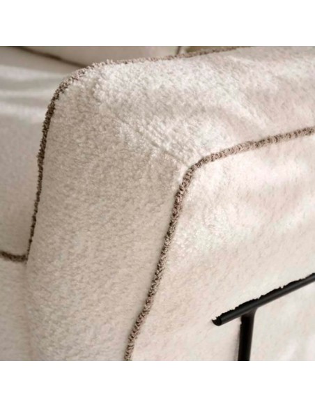 Sofá chaiselongue con carro deslizante y arcones Dinra