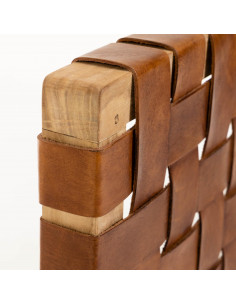 Cabecero de madera y piel Cali 2